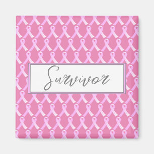 Pink Ribbon Cancer du sein Survivant Magnet