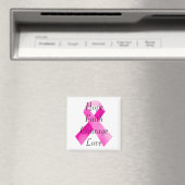 Pink Ribbon Faith Magnet Magneet (Insitu (Vaatwasser))