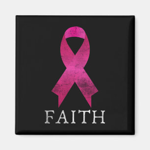 Pink Ribbon Fighter van Borstkanker Faith Heal An Magneet