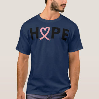 Pink Ribbon Hope Breast Cancer Survivor  T-shirt