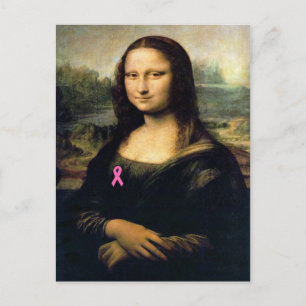 Pink Ribbon Mona Lisa Briefkaart