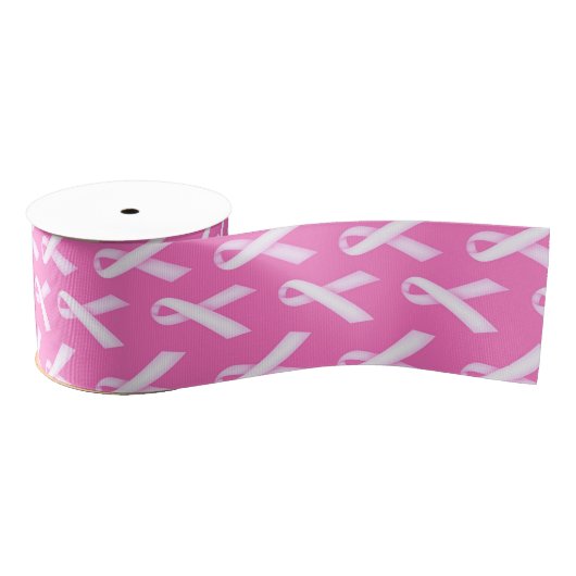 Pink Ribbon Pattern – Breast Cancer Awareness Grosgrain Lint (Spoel)