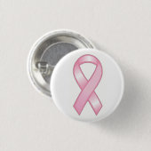 PINK RIBBON PIN RONDE BUTTON 3,2 CM (Voorkant /achterkant)