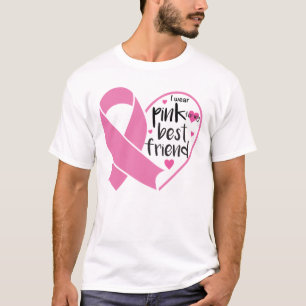 Pink Ribbon Warrior Vriend Borstkankerbestrijder T-shirt