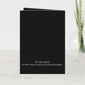 Pink Ribbon Wedding Invitation Kaart (Achterkant)