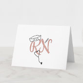 Pink RN infirmière photo merci + message