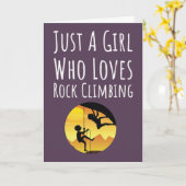 Pink Rock Climbing Cards For Baby Girls Kaart (Gele Bloem)