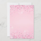 Pink Roller Skate Glitter Sequin Birthday Kaart (Achterkant)