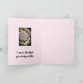 Pink Rose Bouquet Happy Moederdag Kaart (Binnen)