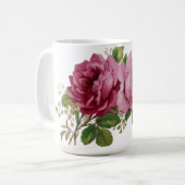 Pink Rose Elegance Koffiemok (Voorkant links)
