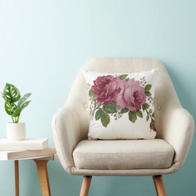 Pink Rose Elegance  Kussen (Creator heeft geüpload)