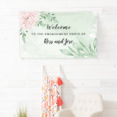 Pink Rose Eucalyptus verlovingsfeest welkom Spandoek (Insitu)