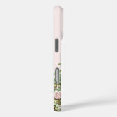 Pink Rose Floral Fence Cowgirl Case-Mate iPhone Case (Achterkant / Rechts)