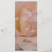 Pink Rose Floral Quinceañera Menu (Achterkant)