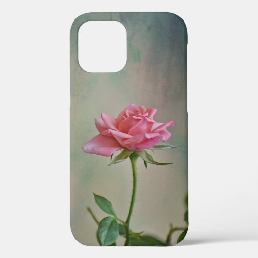 Pink Rose Flower Art Phone Case (Achterkant)