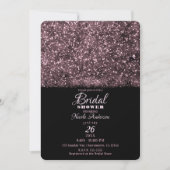 Pink Rose Glitter Sparkling Lights Bridal Shower Kaart (Voorkant)