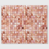 Pink Rose Gold Abstract Cadeaupapier (Vlak)