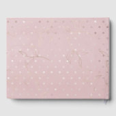 Pink Rose Gold Guest Book Gastenboek (Achterkant)