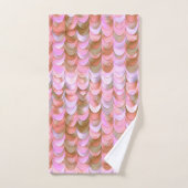 Pink Rose Gold Iridescente Sirène Parties scintill (Serviette à main)