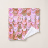 Pink Rose Gold Iridescente Sirène Parties scintill (Gant de toilette)