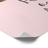 Pink Rose Gold Memorial Poster (Hoek)