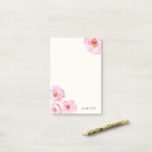 Pink Rose Imprimer Post-it (Sur un bureau)