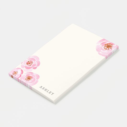 Pink Rose Imprimer Post-it (Incliné)