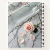 Pink Rose Marble Notitieboek (Achterkant)