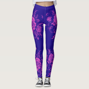 Pink Rose naadloos Leggings