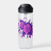 Pink Rose naadloos Waterfles (Achterkant)