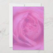 Pink Rose Petals Floral Wedding  Save The Date (Achterkant)
