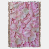 Pink Rose Petals Patroon Deken (Voorkant Verticaal)