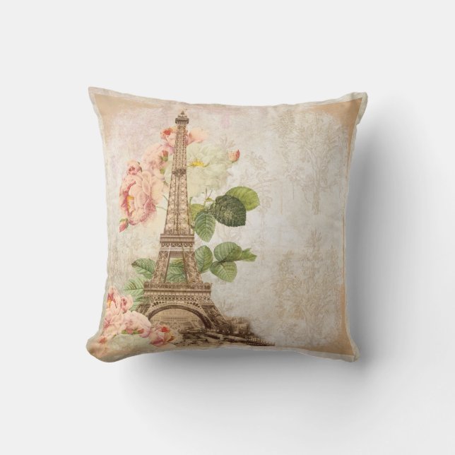 Pink Rose  Romantic Pillow Kussen (Voorkant)