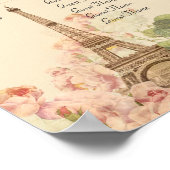 Pink Rose  Romantic Seating Chart Poster (Hoek)