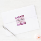 PInk Rose Snoep Buffet Sticker (Envelop)