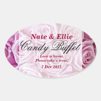 PInk Rose Snoep Buffet Sticker