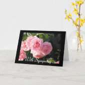 Pink Rose Sympathy Card Kaart (Gele Bloem)