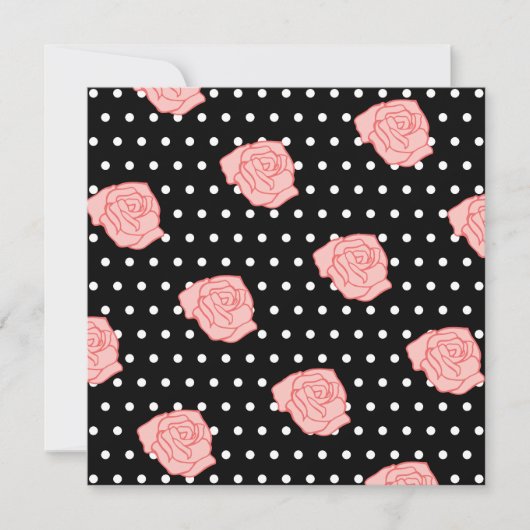 Pink Rose Uitnodigingen (Voorkant)
