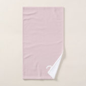 Pink rose vif initial Monogramme Typographie rétro (Serviette à main)