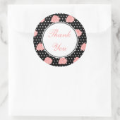 Pink RoseBedankt Stickers (Tas)