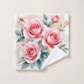 Pink Roses Beautiful Luxury Modern Collection (Gant de toilette)