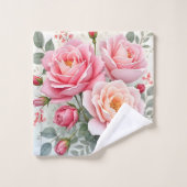 Pink Roses Beautiful Luxury Popular Collection (Gant de toilette)