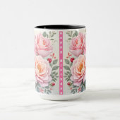 Pink Roses Beautiful Luxury Popular Collection Mok (Midden)