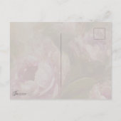 Pink Roses Briefkaart (Achterkant)
