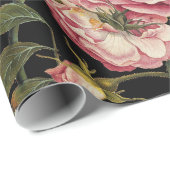 PINK ROSES EN GEEL BUTTERFLIES CADEAUPAPIER (Rol Hoek)