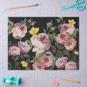 PINK ROSES EN GEEL BUTTERFLIES TISSUEPAPIER (Craft)