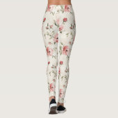 Pink Roses Floral  Leggings (Achterkant)