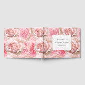 Pink Roses Floral Wedding Gastenboek (Volledig)