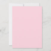 Pink Roses Grandmillenial girl baptism invitation (Dos)
