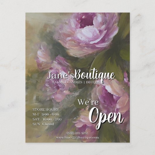 Pink Roses MINI Store Flyer (Voorkant)